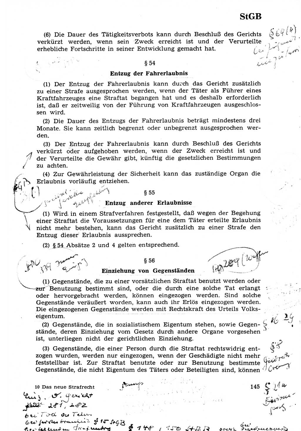 Strafrecht [Deutsche Demokratische Republik (DDR)] 1968, Seite 145 (Strafr. DDR 1968, S. 145)