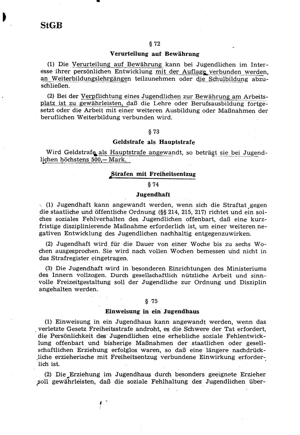 Strafrecht [Deutsche Demokratische Republik (DDR)] 1968, Seite 152 (Strafr. DDR 1968, S. 152)