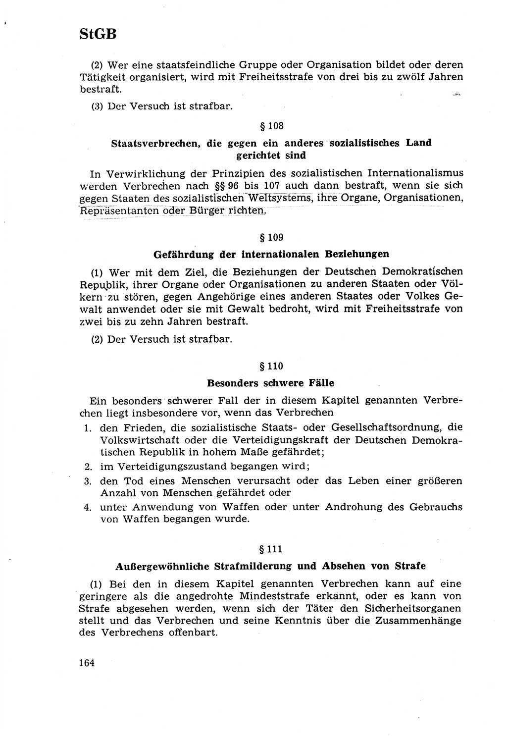 Strafrecht [Deutsche Demokratische Republik (DDR)] 1968, Seite 164 (Strafr. DDR 1968, S. 164)