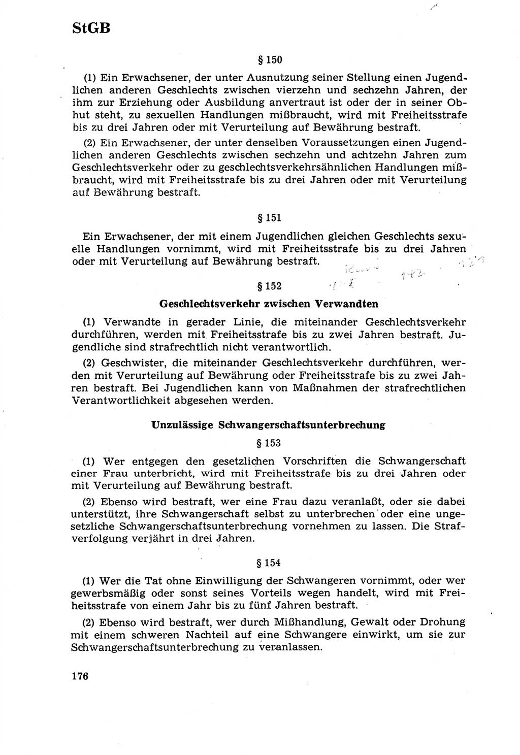 Strafrecht [Deutsche Demokratische Republik (DDR)] 1968, Seite 176 (Strafr. DDR 1968, S. 176)