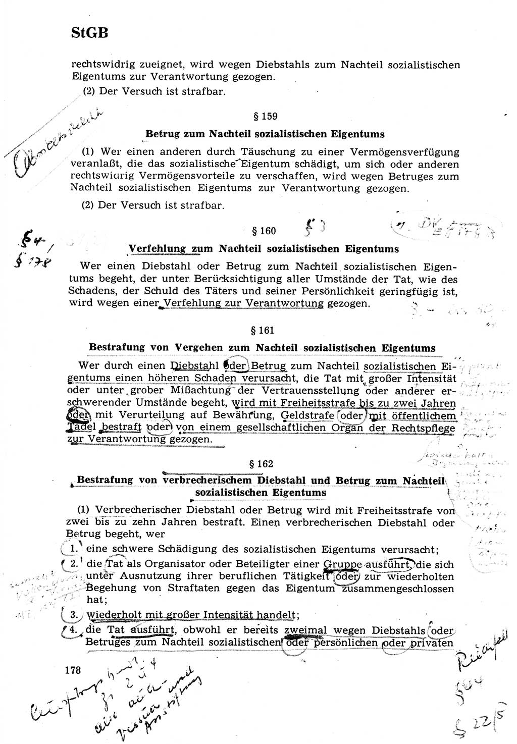 Strafrecht [Deutsche Demokratische Republik (DDR)] 1968, Seite 178 (Strafr. DDR 1968, S. 178)