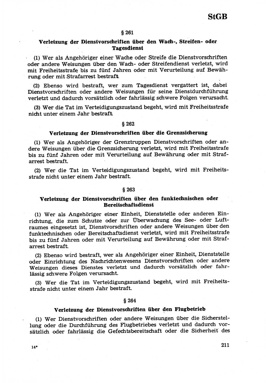 Strafrecht [Deutsche Demokratische Republik (DDR)] 1968, Seite 211 (Strafr. DDR 1968, S. 211)
