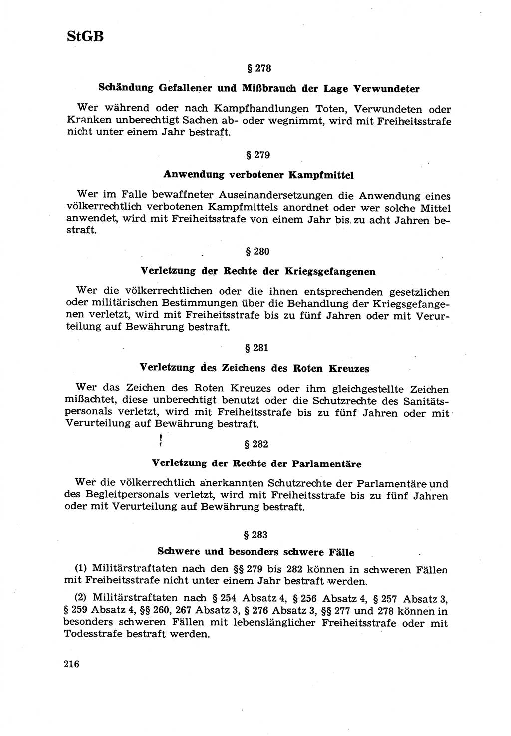 Strafrecht [Deutsche Demokratische Republik (DDR)] 1968, Seite 216 (Strafr. DDR 1968, S. 216)