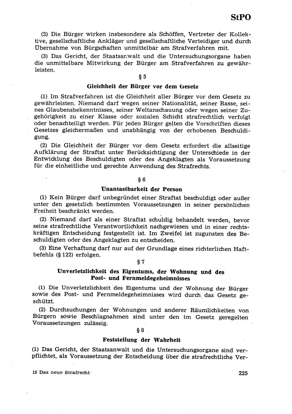 Strafrecht [Deutsche Demokratische Republik (DDR)] 1968, Seite 225 (Strafr. DDR 1968, S. 225)