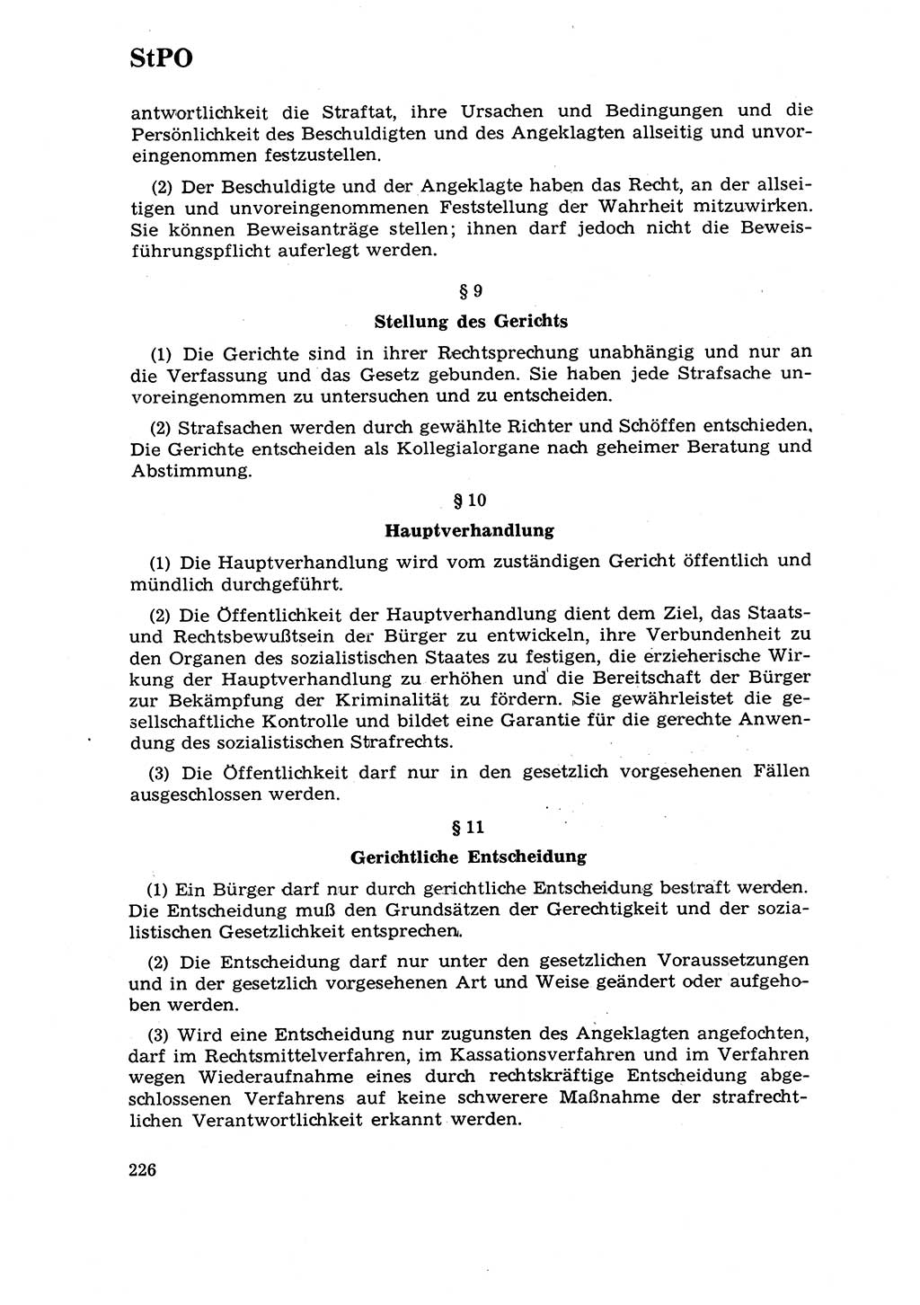 Strafrecht [Deutsche Demokratische Republik (DDR)] 1968, Seite 226 (Strafr. DDR 1968, S. 226)