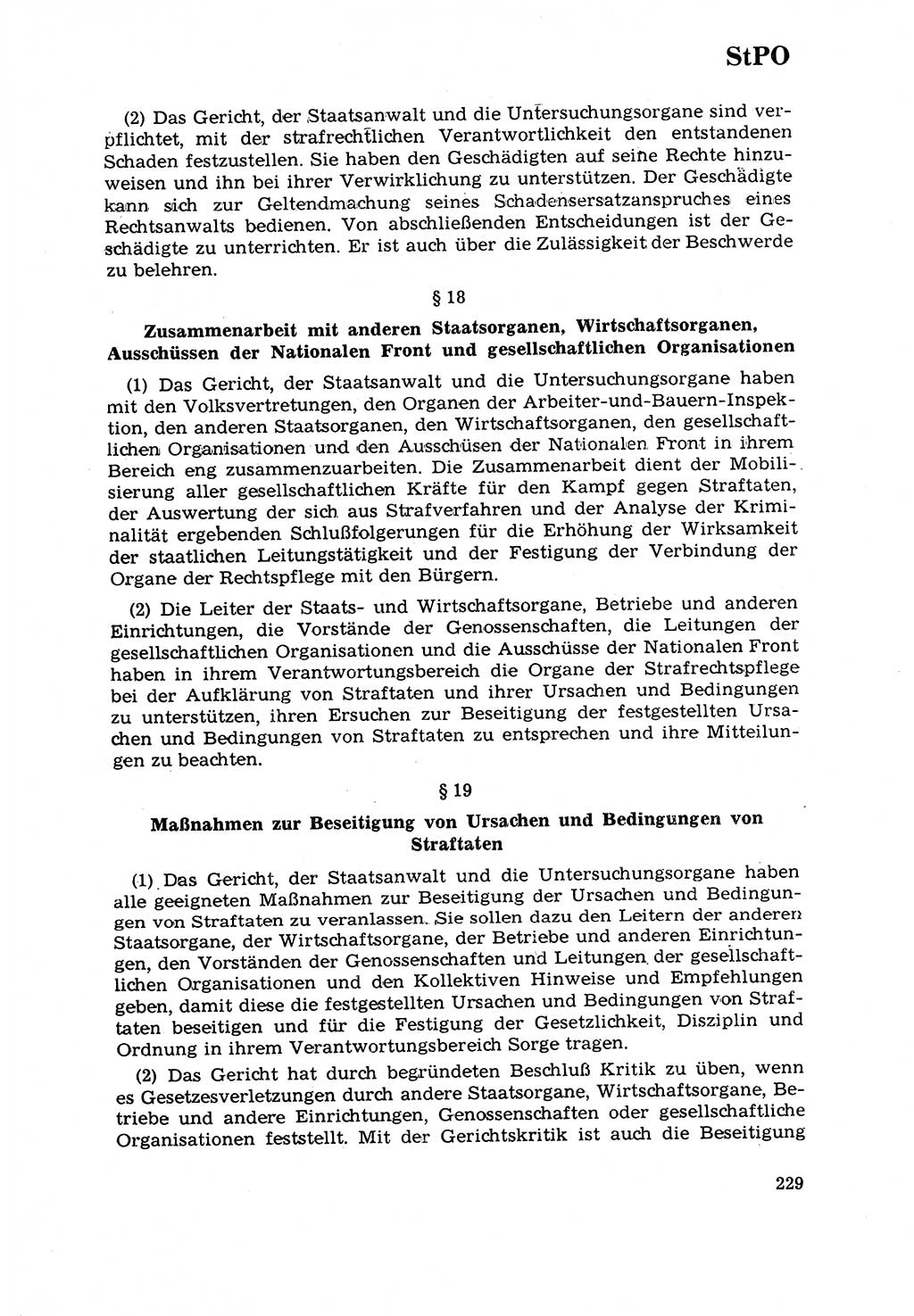Strafrecht [Deutsche Demokratische Republik (DDR)] 1968, Seite 229 (Strafr. DDR 1968, S. 229)