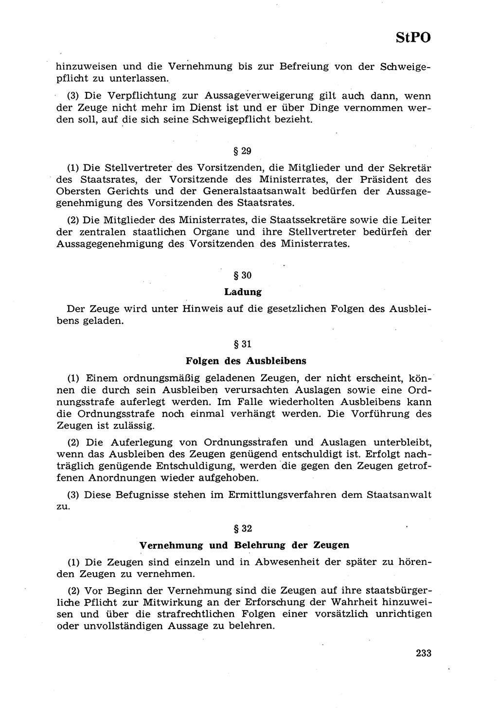 Strafrecht [Deutsche Demokratische Republik (DDR)] 1968, Seite 233 (Strafr. DDR 1968, S. 233)