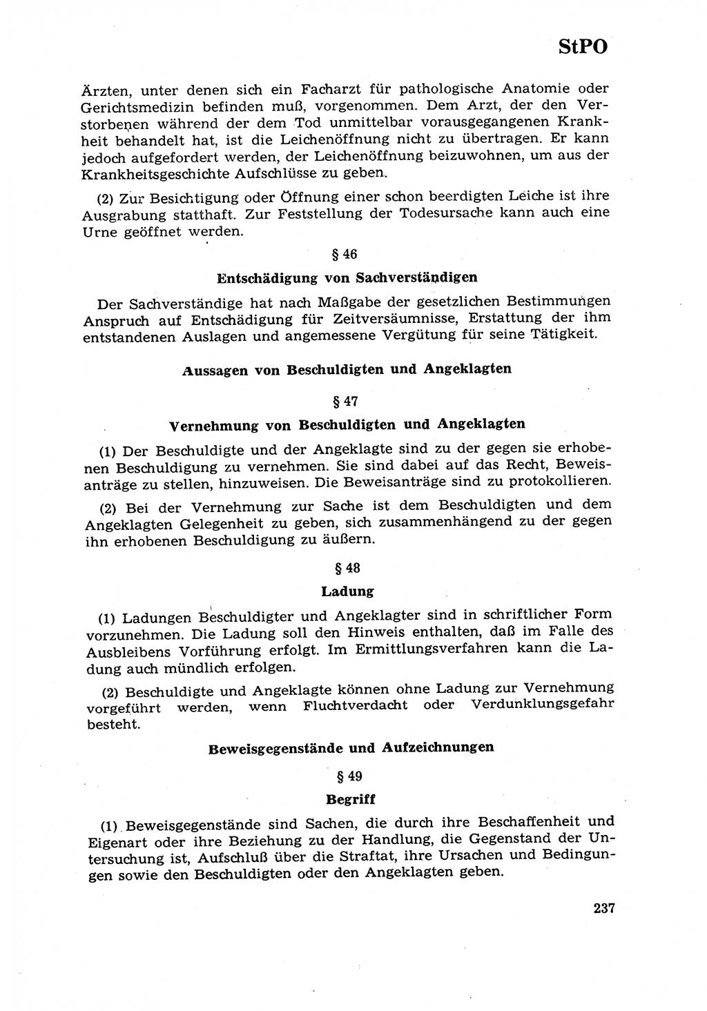 Strafrecht [Deutsche Demokratische Republik (DDR)] 1968, Seite 237 (Strafr. DDR 1968, S. 237)