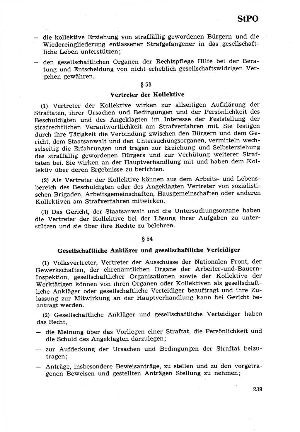 Strafrecht [Deutsche Demokratische Republik (DDR)] 1968, Seite 239 (Strafr. DDR 1968, S. 239)