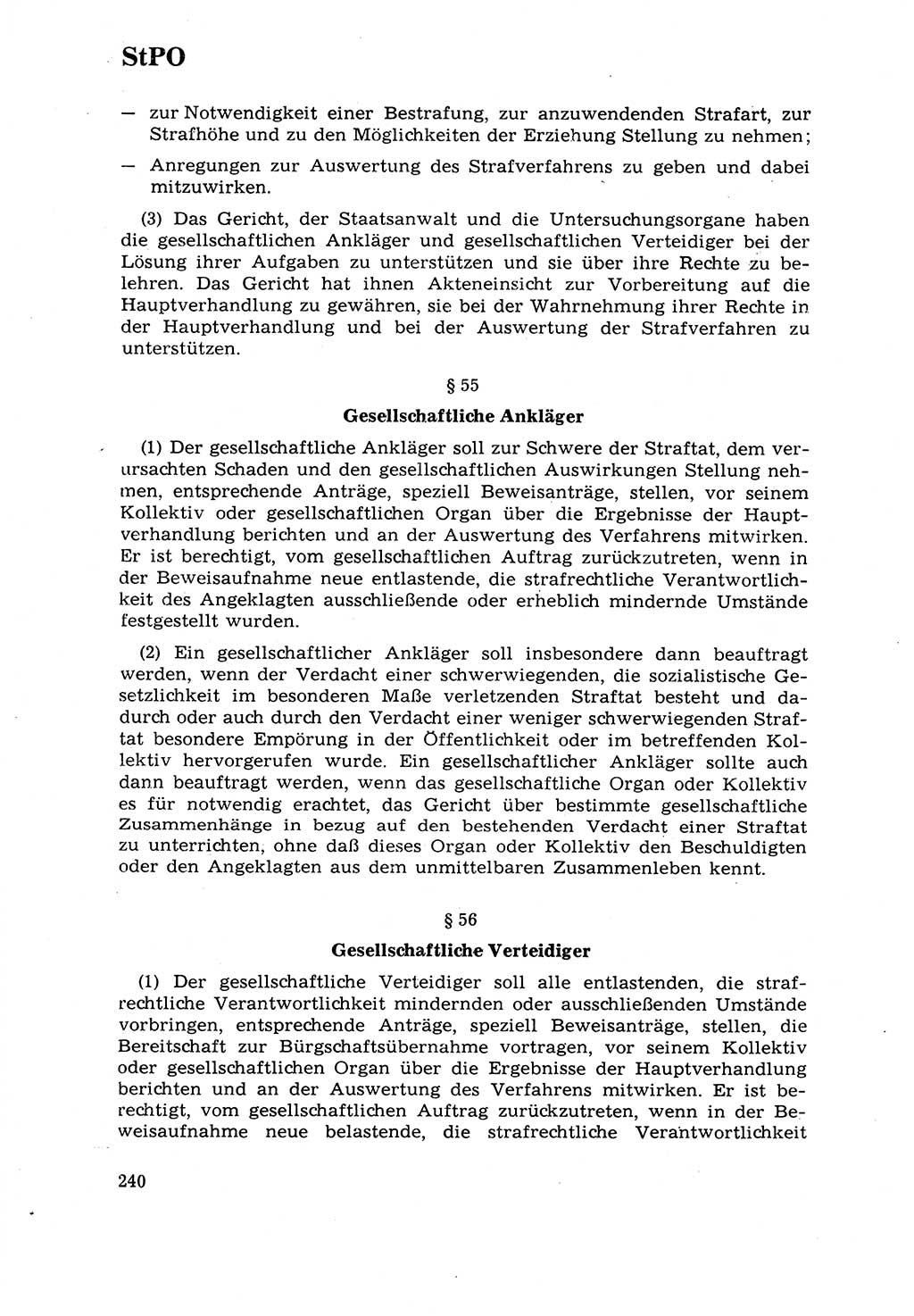 Strafrecht [Deutsche Demokratische Republik (DDR)] 1968, Seite 240 (Strafr. DDR 1968, S. 240)