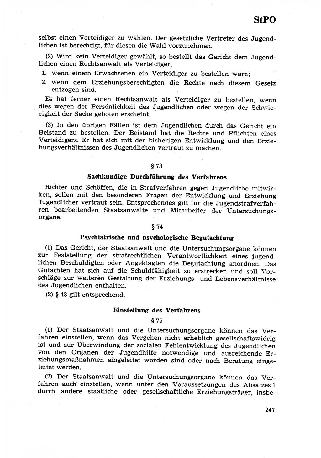 Strafrecht [Deutsche Demokratische Republik (DDR)] 1968, Seite 247 (Strafr. DDR 1968, S. 247)