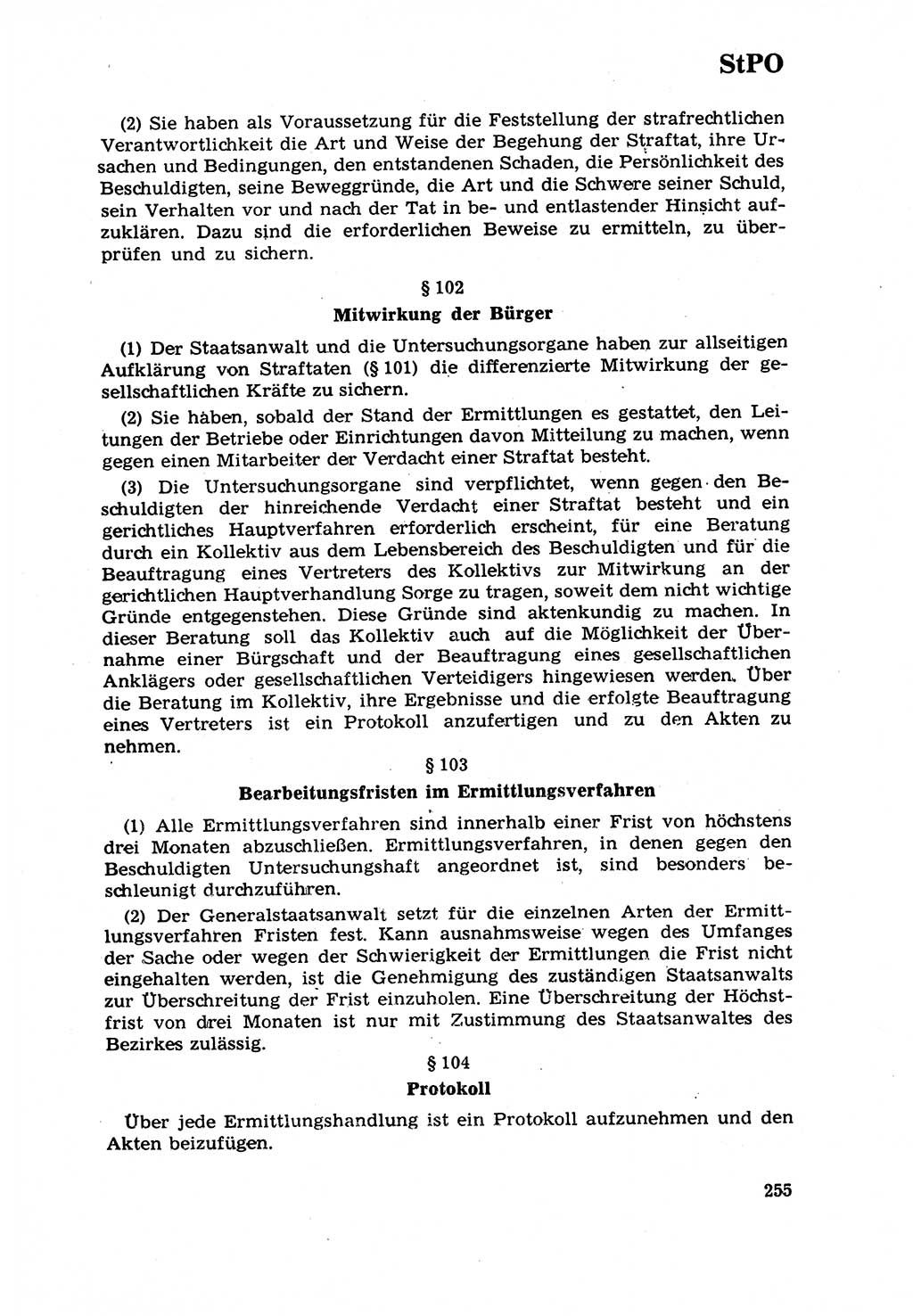 Strafrecht [Deutsche Demokratische Republik (DDR)] 1968, Seite 255 (Strafr. DDR 1968, S. 255)