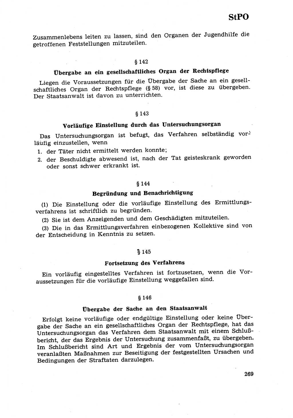 Strafrecht [Deutsche Demokratische Republik (DDR)] 1968, Seite 269 (Strafr. DDR 1968, S. 269)