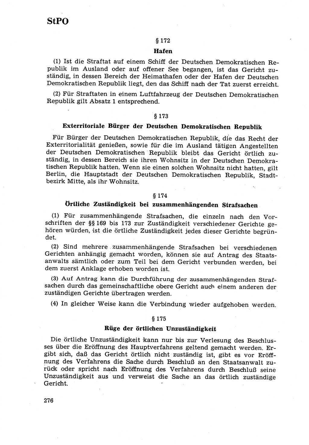 Strafrecht [Deutsche Demokratische Republik (DDR)] 1968, Seite 276 (Strafr. DDR 1968, S. 276)