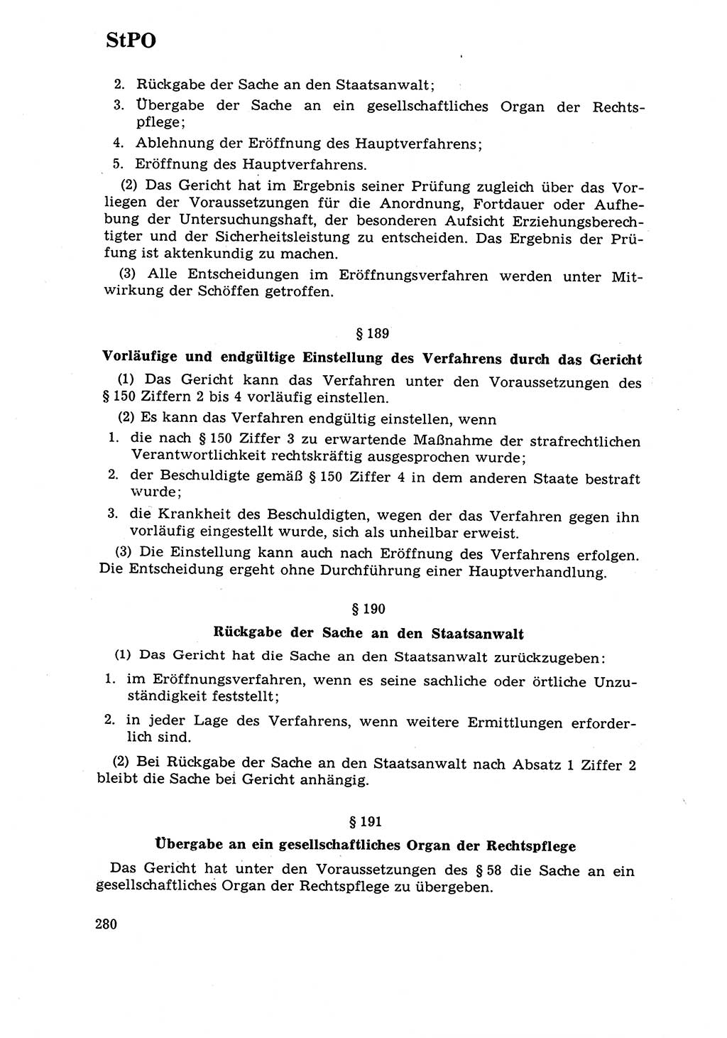 Strafrecht [Deutsche Demokratische Republik (DDR)] 1968, Seite 280 (Strafr. DDR 1968, S. 280)