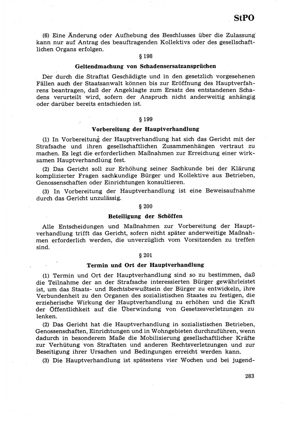Strafrecht [Deutsche Demokratische Republik (DDR)] 1968, Seite 283 (Strafr. DDR 1968, S. 283)