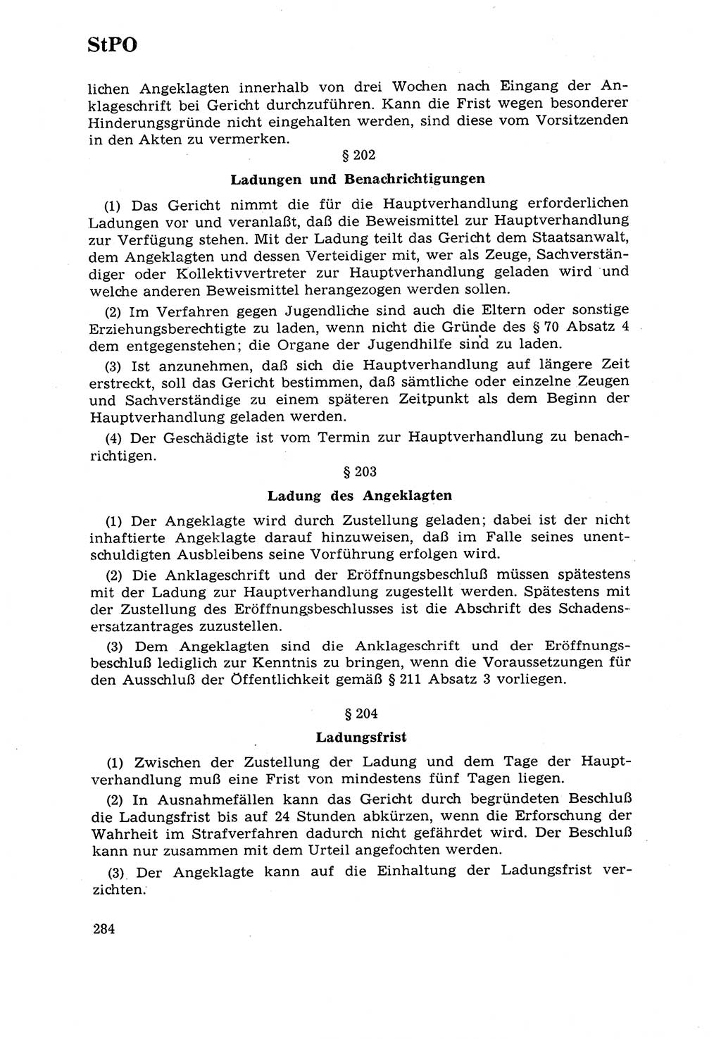 Strafrecht [Deutsche Demokratische Republik (DDR)] 1968, Seite 284 (Strafr. DDR 1968, S. 284)