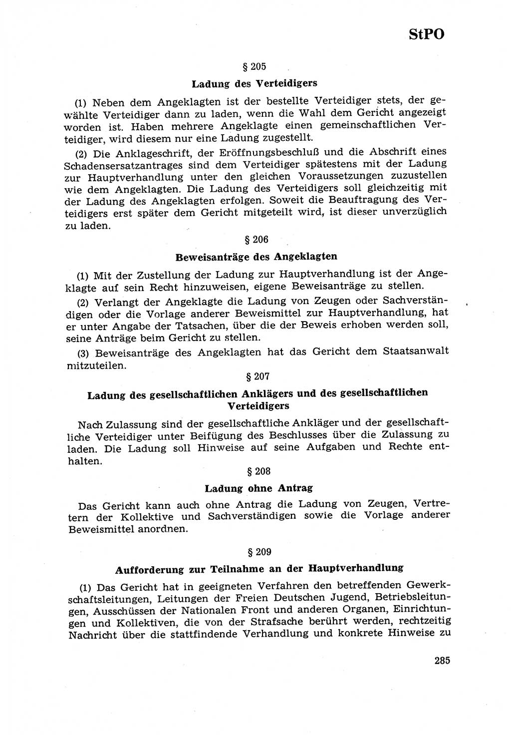 Strafrecht [Deutsche Demokratische Republik (DDR)] 1968, Seite 285 (Strafr. DDR 1968, S. 285)