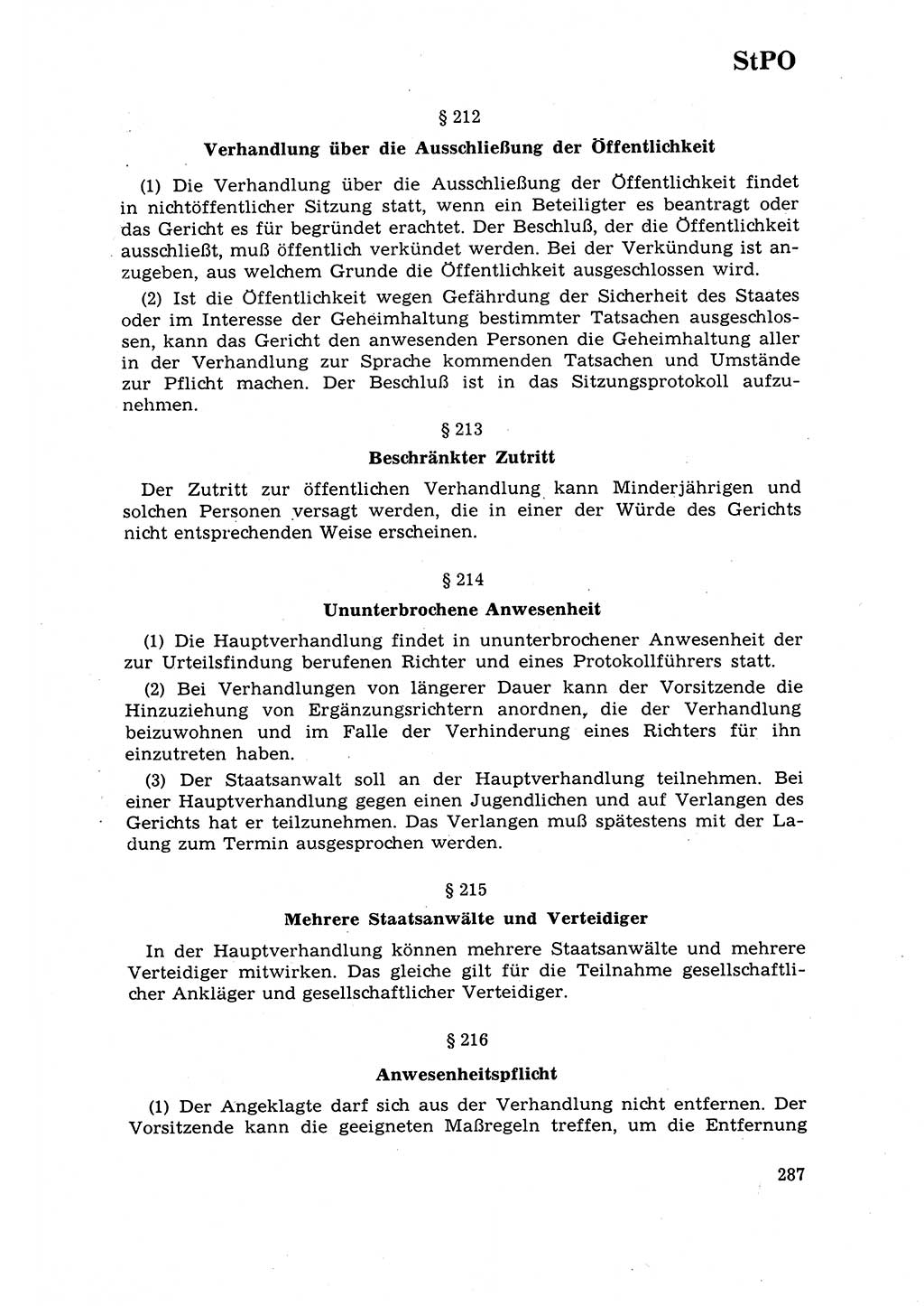 Strafrecht [Deutsche Demokratische Republik (DDR)] 1968, Seite 287 (Strafr. DDR 1968, S. 287)