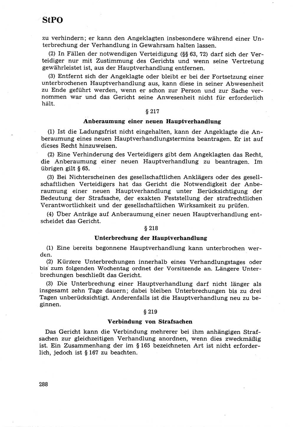Strafrecht [Deutsche Demokratische Republik (DDR)] 1968, Seite 288 (Strafr. DDR 1968, S. 288)