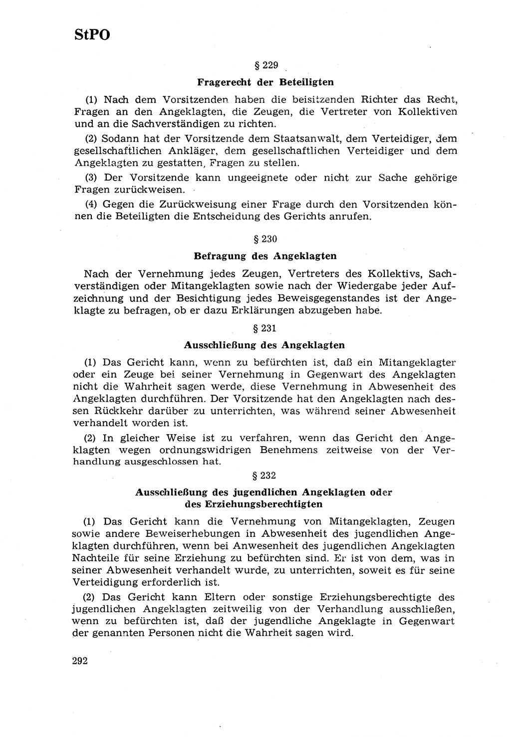Strafrecht [Deutsche Demokratische Republik (DDR)] 1968, Seite 292 (Strafr. DDR 1968, S. 292)