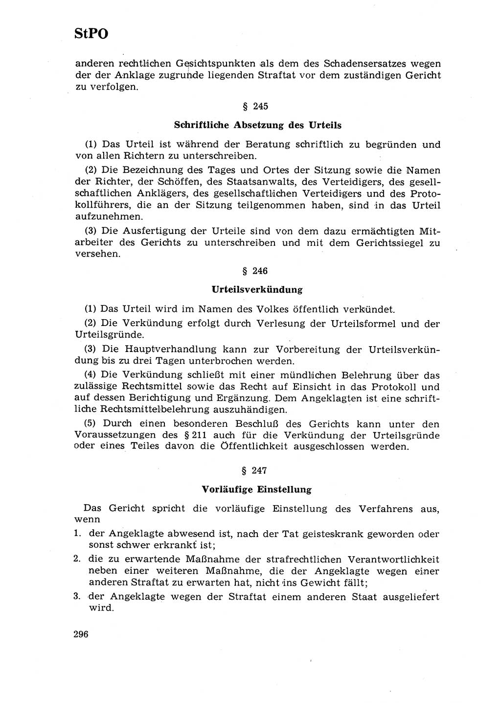 Strafrecht [Deutsche Demokratische Republik (DDR)] 1968, Seite 296 (Strafr. DDR 1968, S. 296)