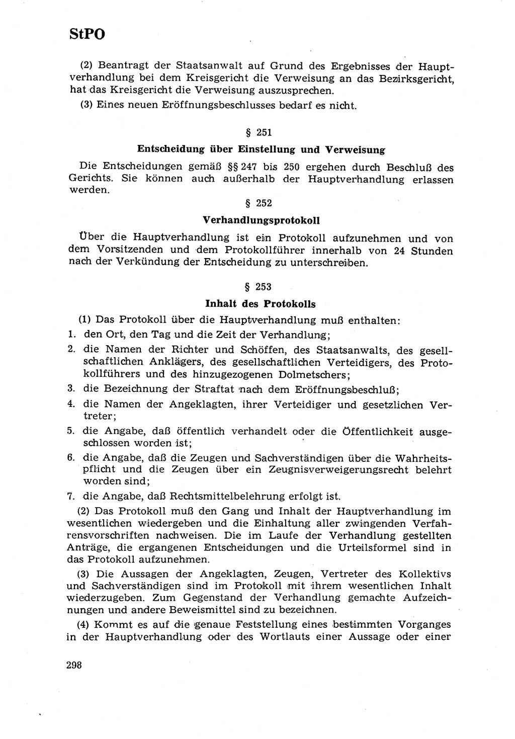 Strafrecht [Deutsche Demokratische Republik (DDR)] 1968, Seite 298 (Strafr. DDR 1968, S. 298)