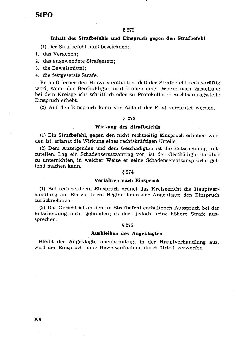 Strafrecht [Deutsche Demokratische Republik (DDR)] 1968, Seite 304 (Strafr. DDR 1968, S. 304)