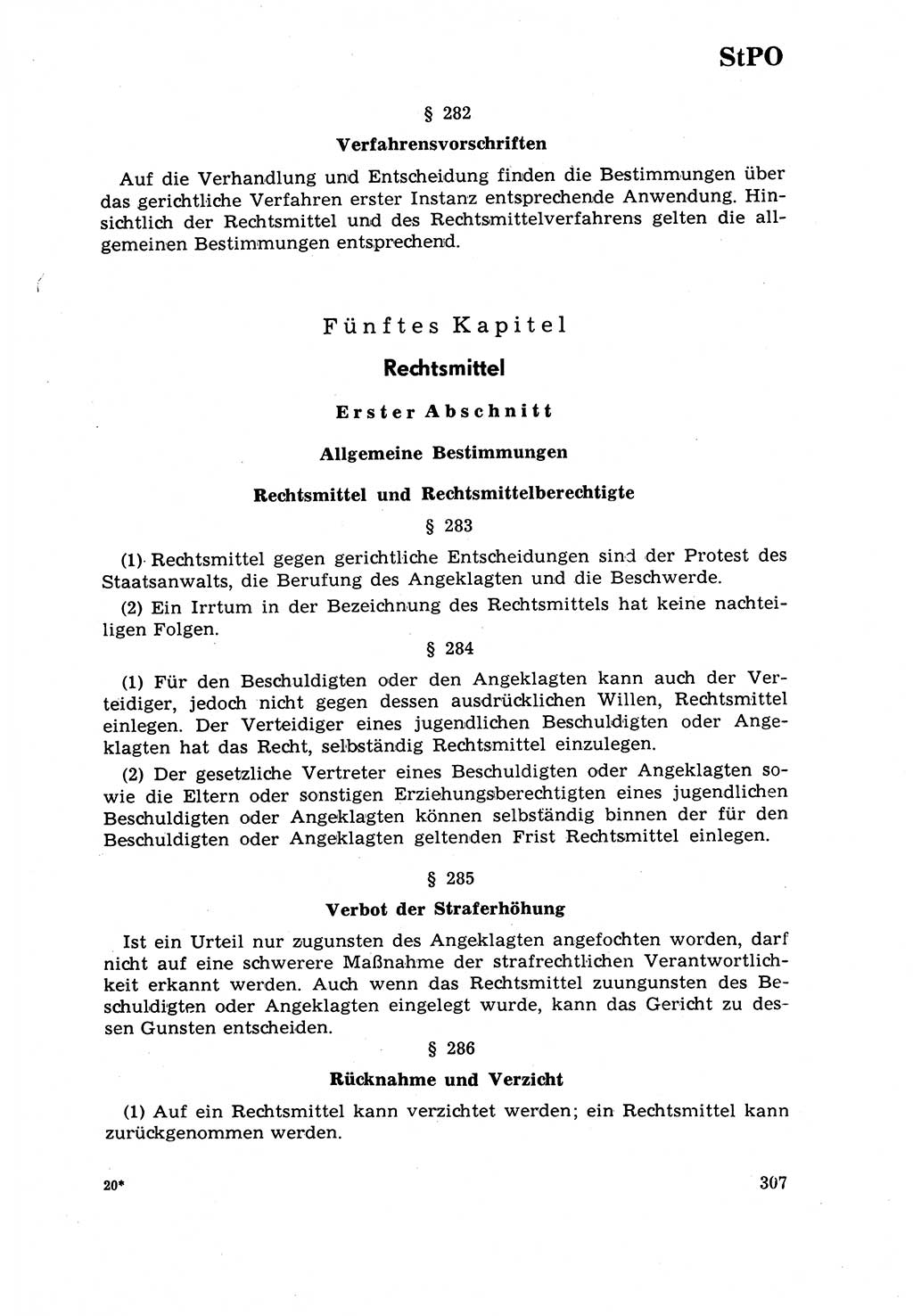 Strafrecht [Deutsche Demokratische Republik (DDR)] 1968, Seite 307 (Strafr. DDR 1968, S. 307)