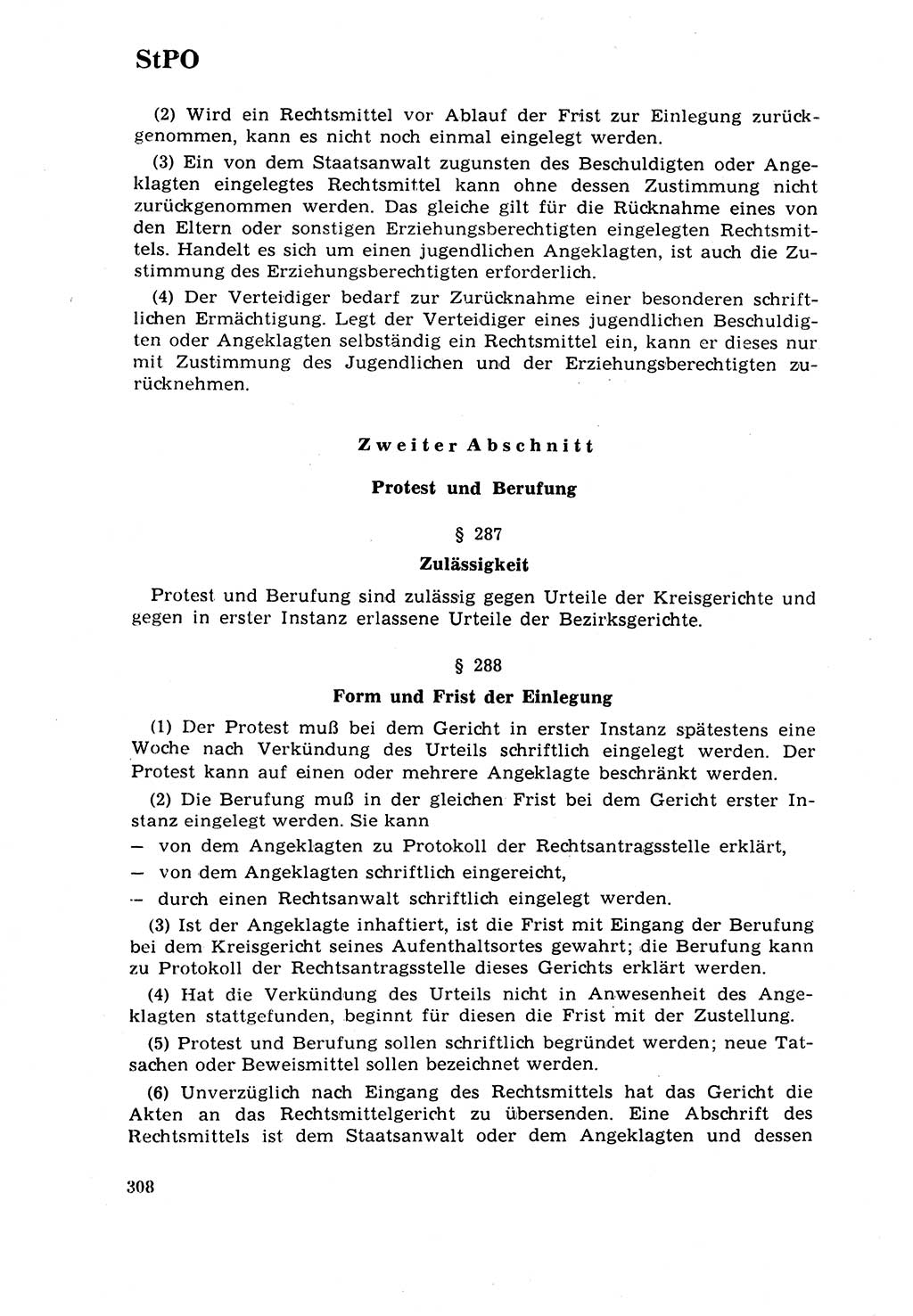 Strafrecht [Deutsche Demokratische Republik (DDR)] 1968, Seite 308 (Strafr. DDR 1968, S. 308)