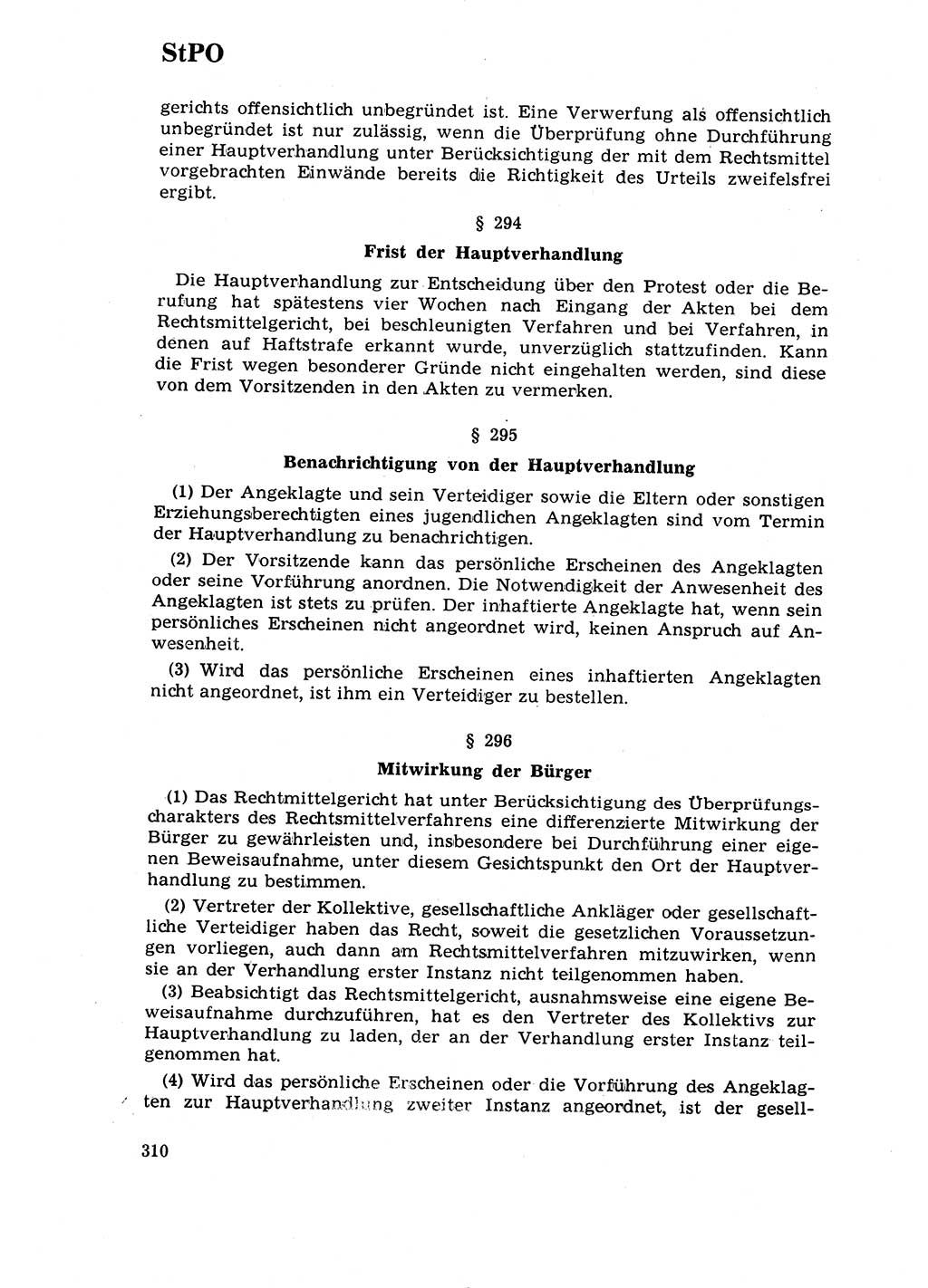 Strafrecht [Deutsche Demokratische Republik (DDR)] 1968, Seite 310 (Strafr. DDR 1968, S. 310)