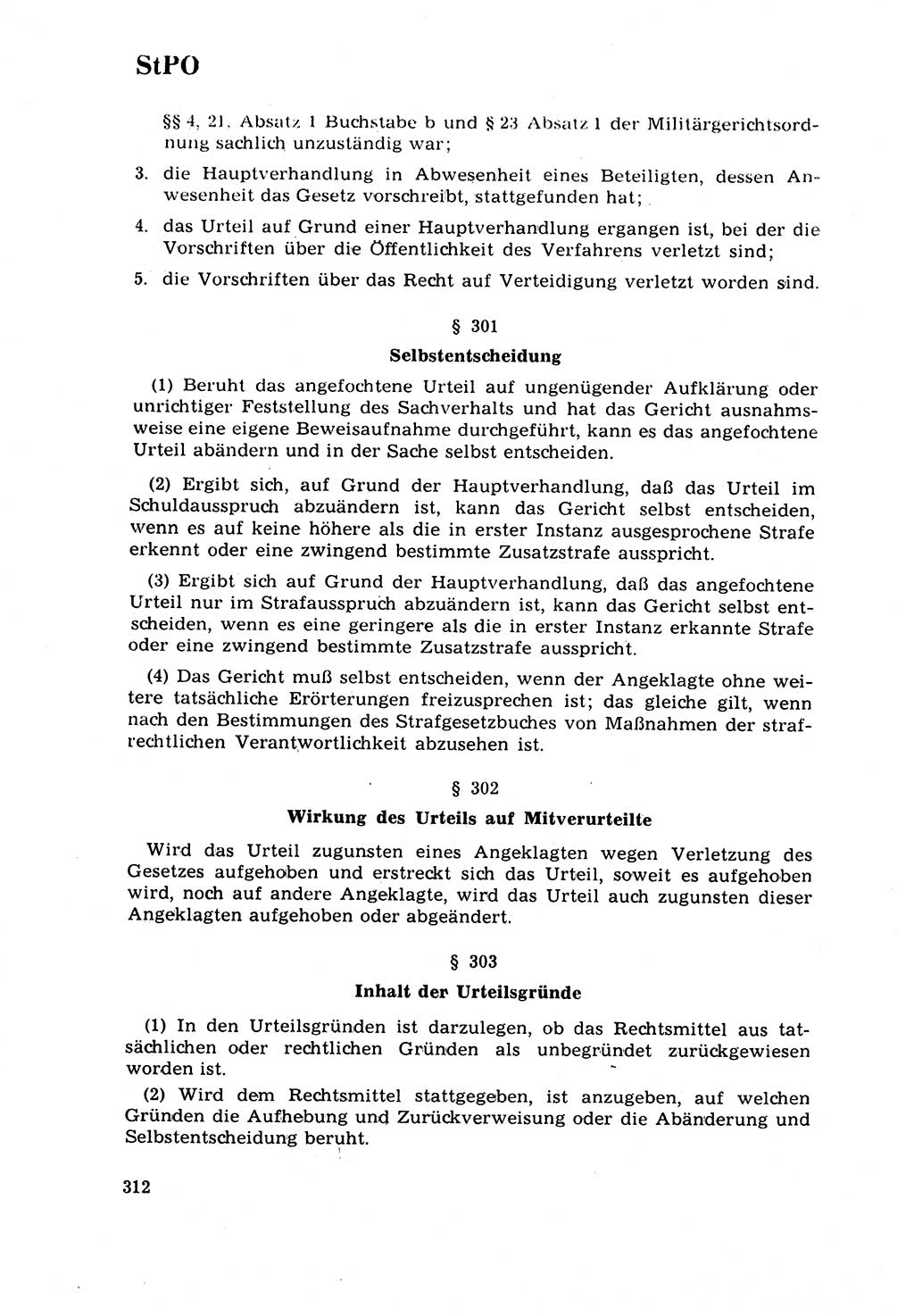 Strafrecht [Deutsche Demokratische Republik (DDR)] 1968, Seite 312 (Strafr. DDR 1968, S. 312)