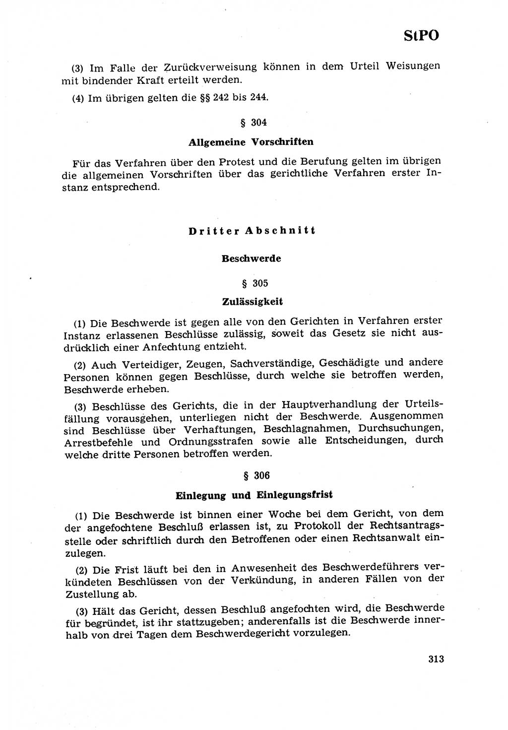 Strafrecht [Deutsche Demokratische Republik (DDR)] 1968, Seite 313 (Strafr. DDR 1968, S. 313)