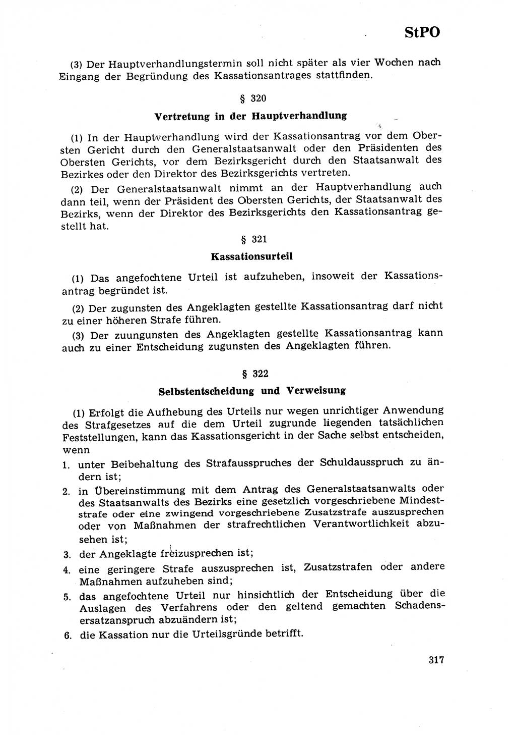 Strafrecht [Deutsche Demokratische Republik (DDR)] 1968, Seite 317 (Strafr. DDR 1968, S. 317)