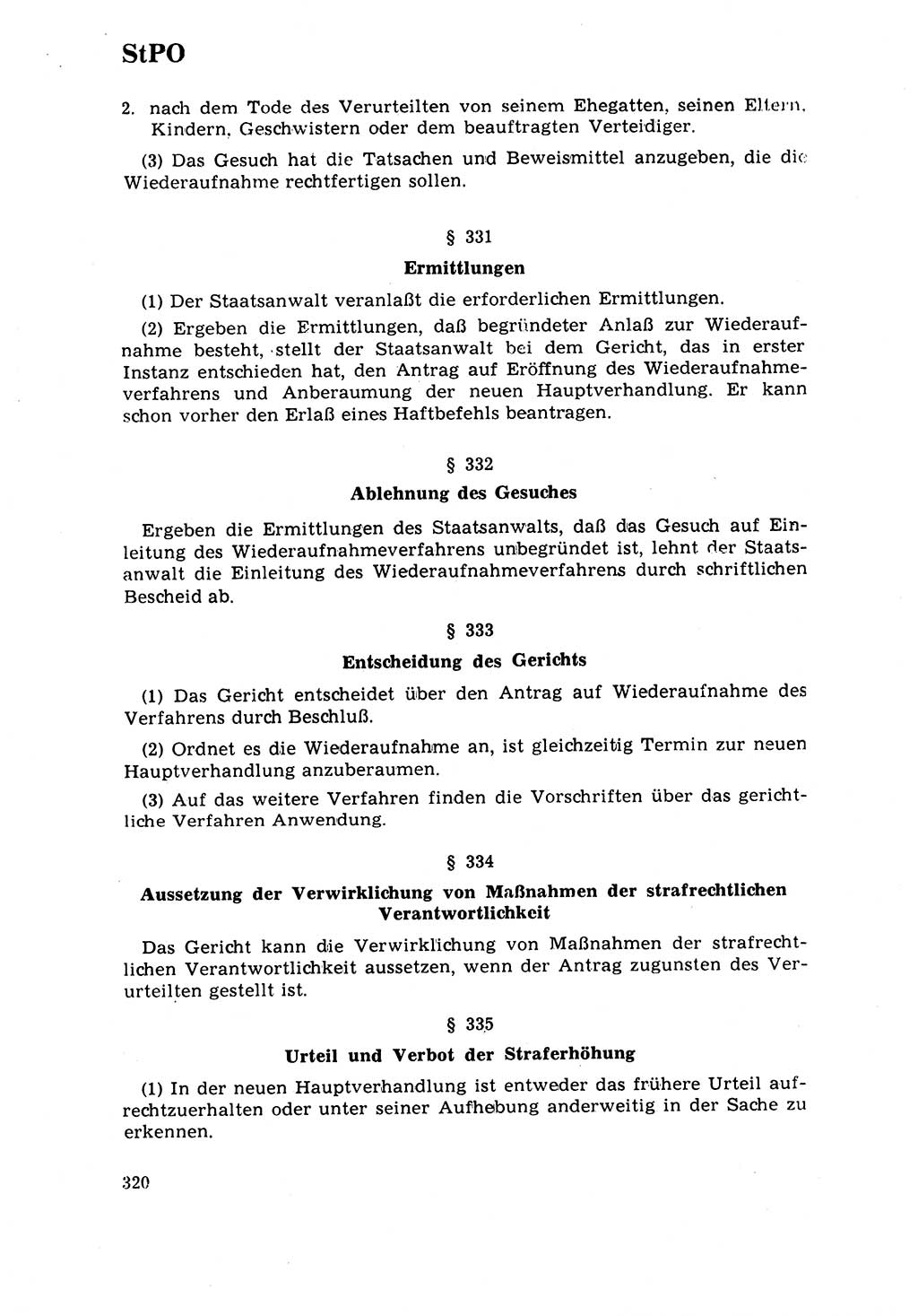 Strafrecht [Deutsche Demokratische Republik (DDR)] 1968, Seite 320 (Strafr. DDR 1968, S. 320)