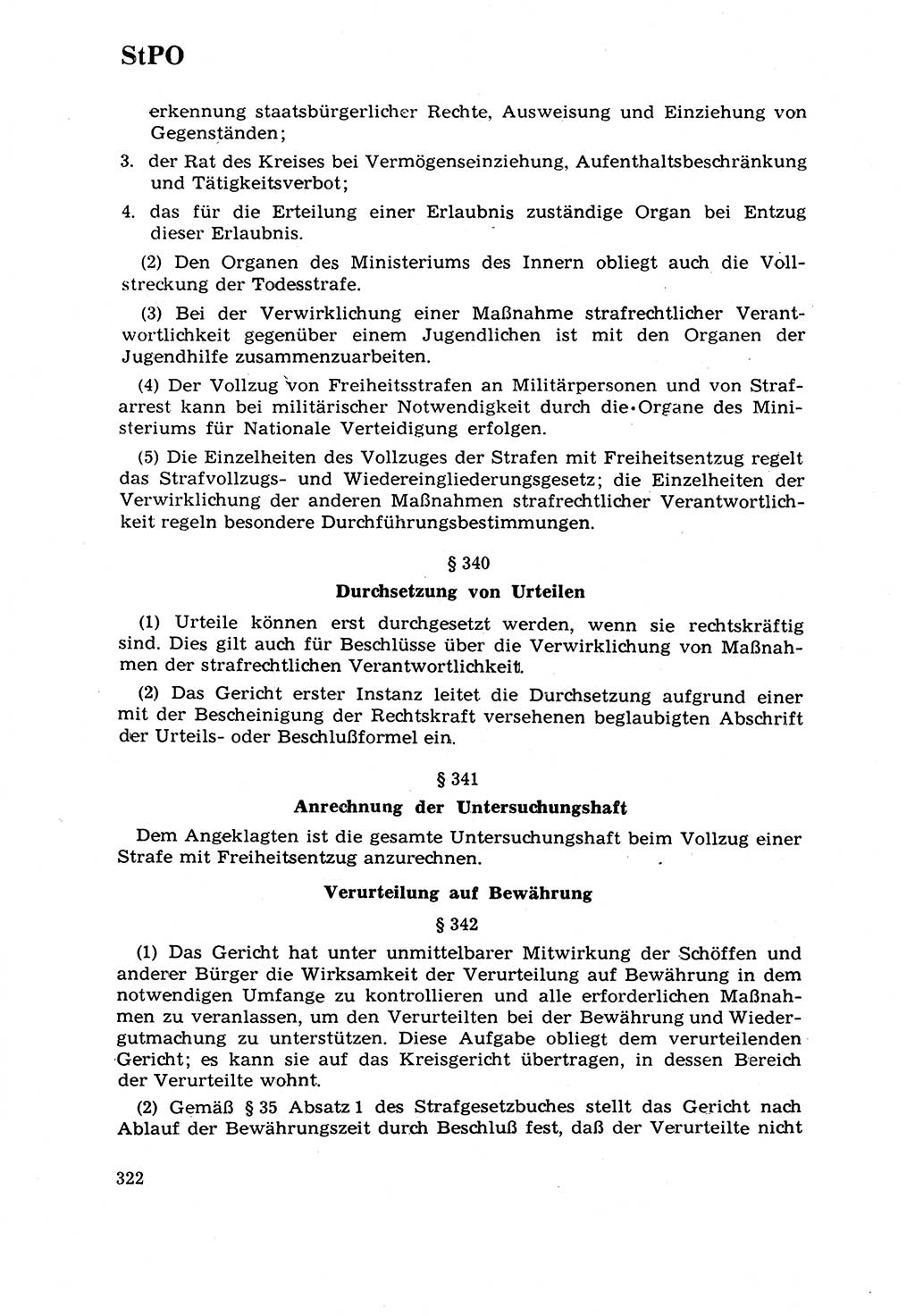 Strafrecht [Deutsche Demokratische Republik (DDR)] 1968, Seite 322 (Strafr. DDR 1968, S. 322)