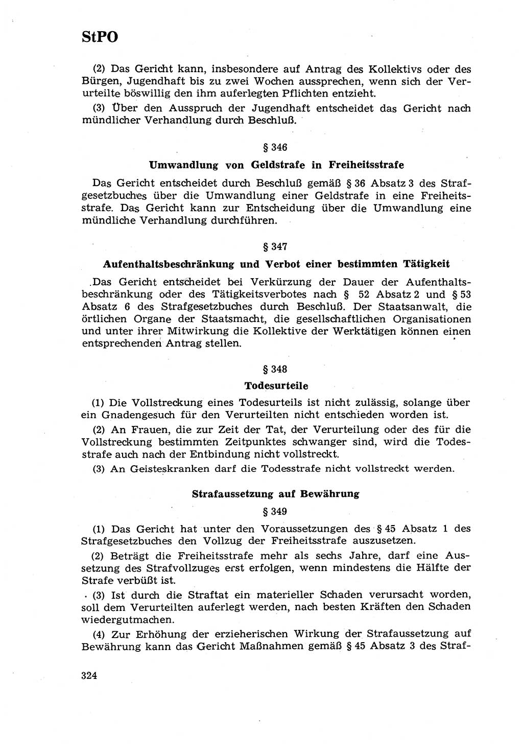 Strafrecht [Deutsche Demokratische Republik (DDR)] 1968, Seite 324 (Strafr. DDR 1968, S. 324)