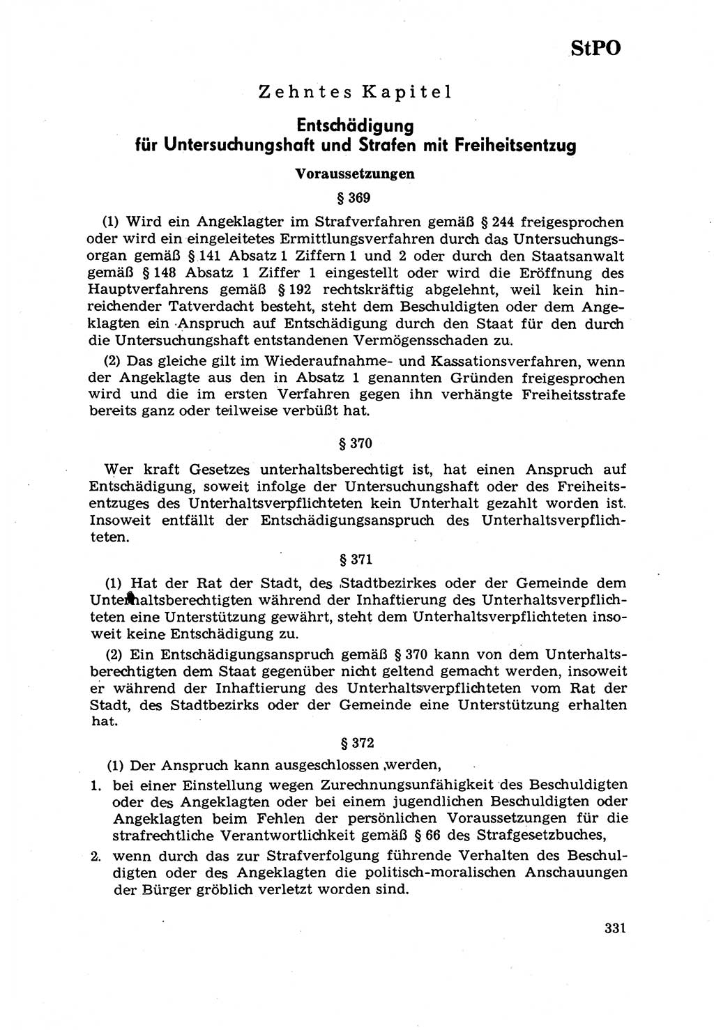 Strafrecht [Deutsche Demokratische Republik (DDR)] 1968, Seite 331 (Strafr. DDR 1968, S. 331)