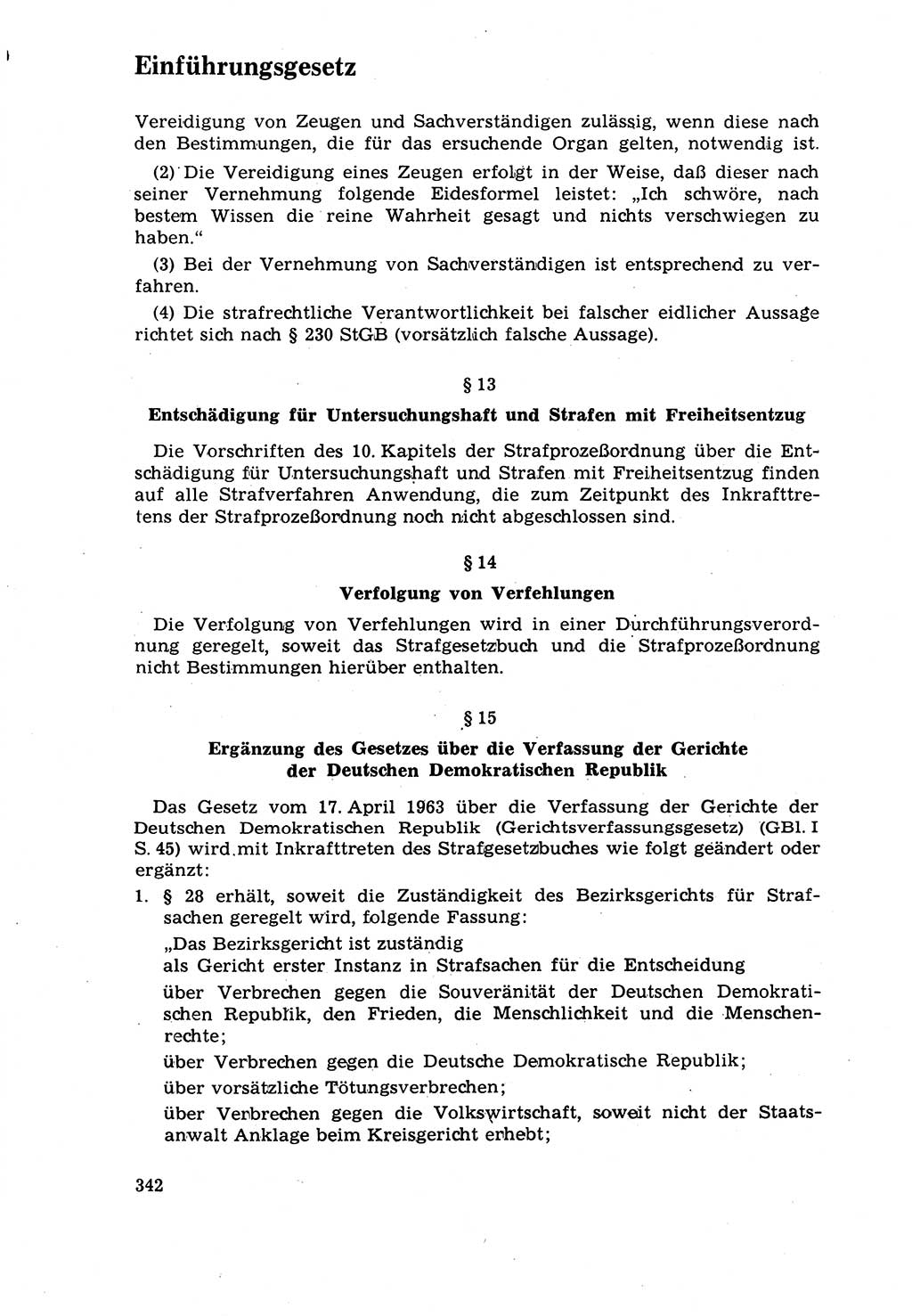 Strafrecht [Deutsche Demokratische Republik (DDR)] 1968, Seite 342 (Strafr. DDR 1968, S. 342)