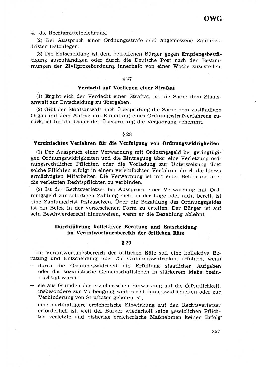 Strafrecht [Deutsche Demokratische Republik (DDR)] 1968, Seite 357 (Strafr. DDR 1968, S. 357)