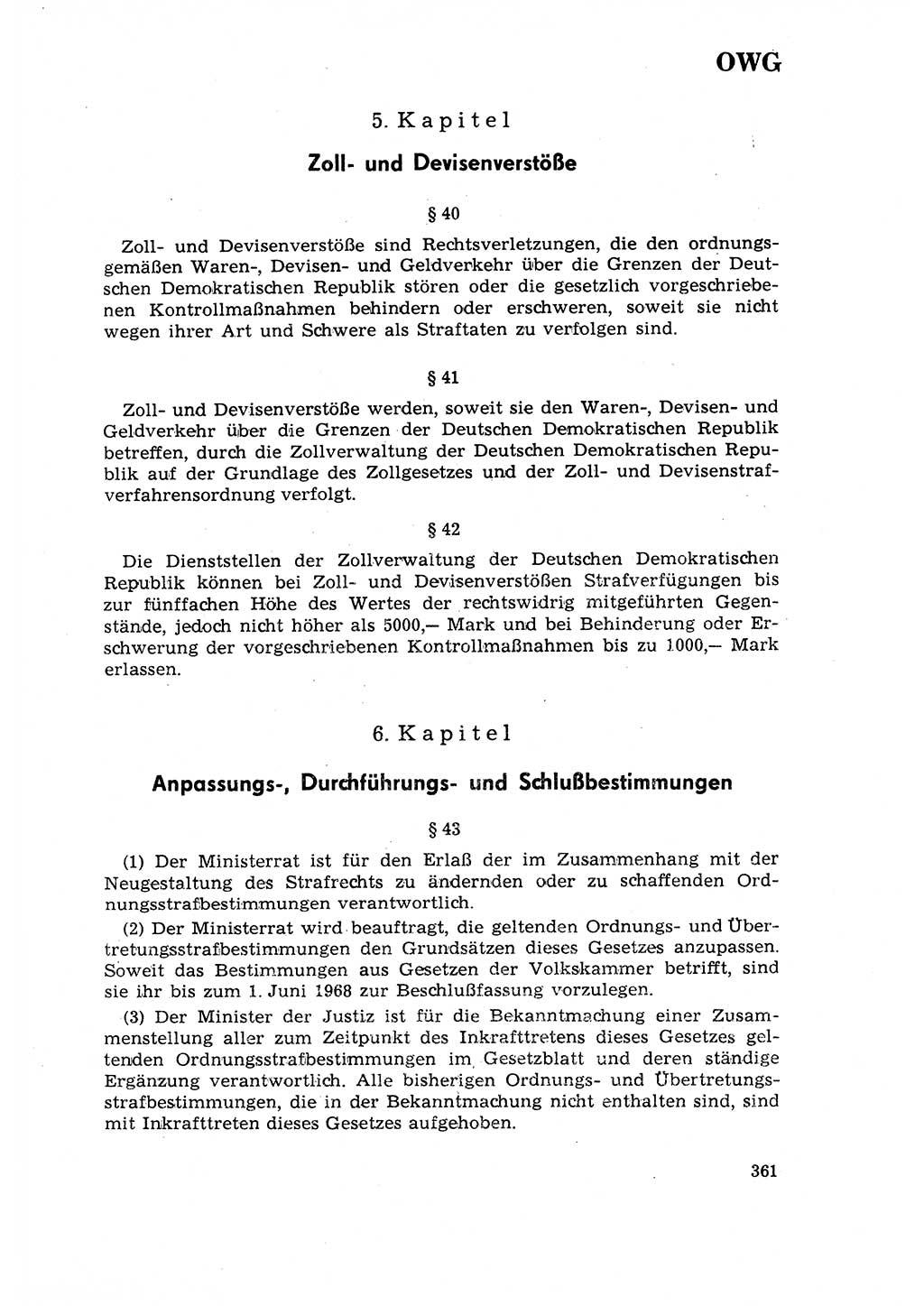 Strafrecht [Deutsche Demokratische Republik (DDR)] 1968, Seite 361 (Strafr. DDR 1968, S. 361)