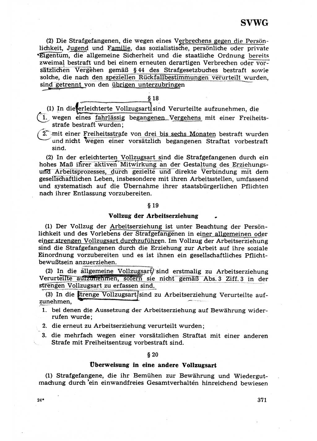 Strafrecht [Deutsche Demokratische Republik (DDR)] 1968, Seite 371 (Strafr. DDR 1968, S. 371)