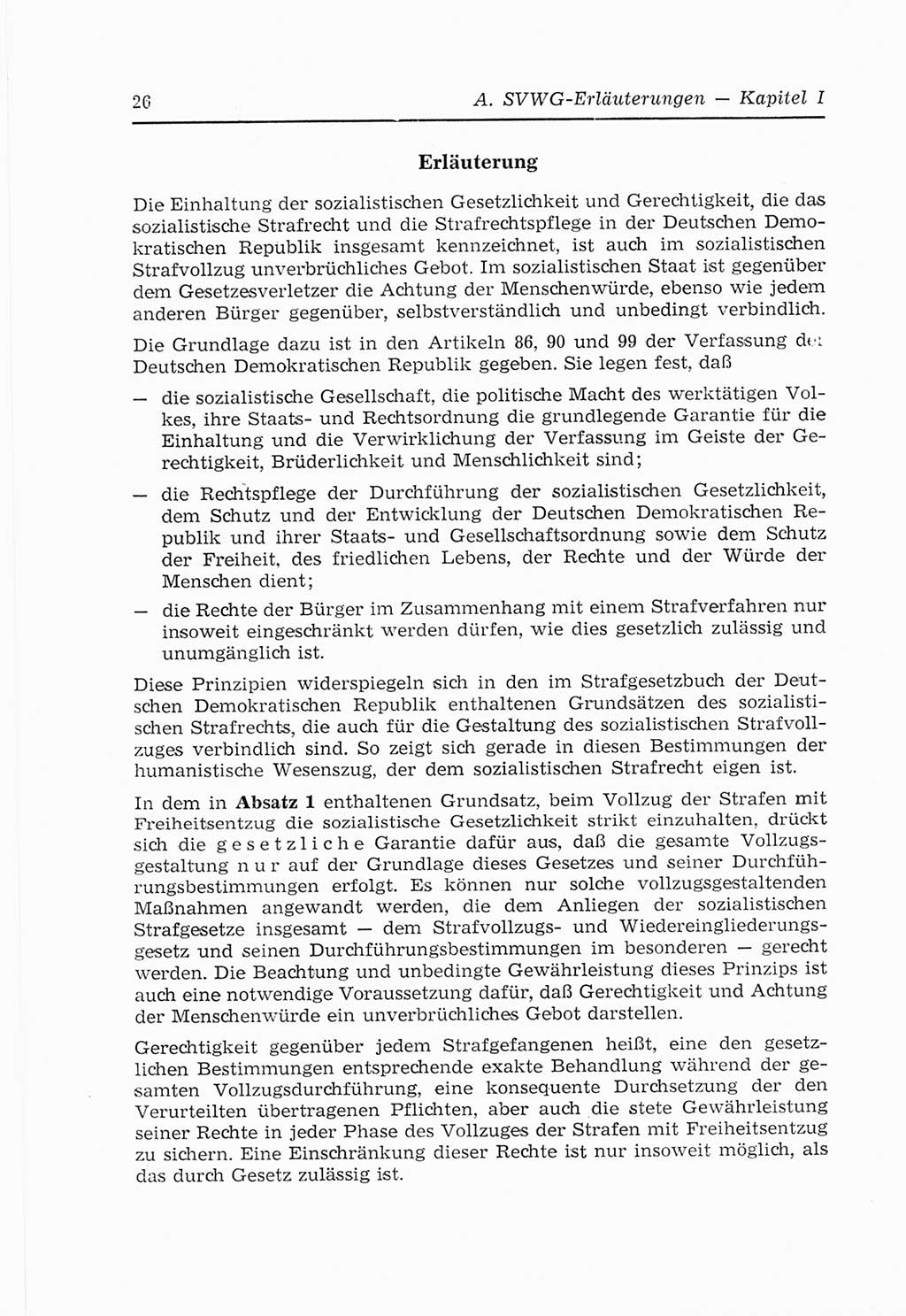 Strafvollzugs- und Wiedereingliederungsgesetz (SVWG) der Deutschen Demokratischen Republik (DDR) 1968, Seite 26 (SVWG DDR 1968, S. 26)