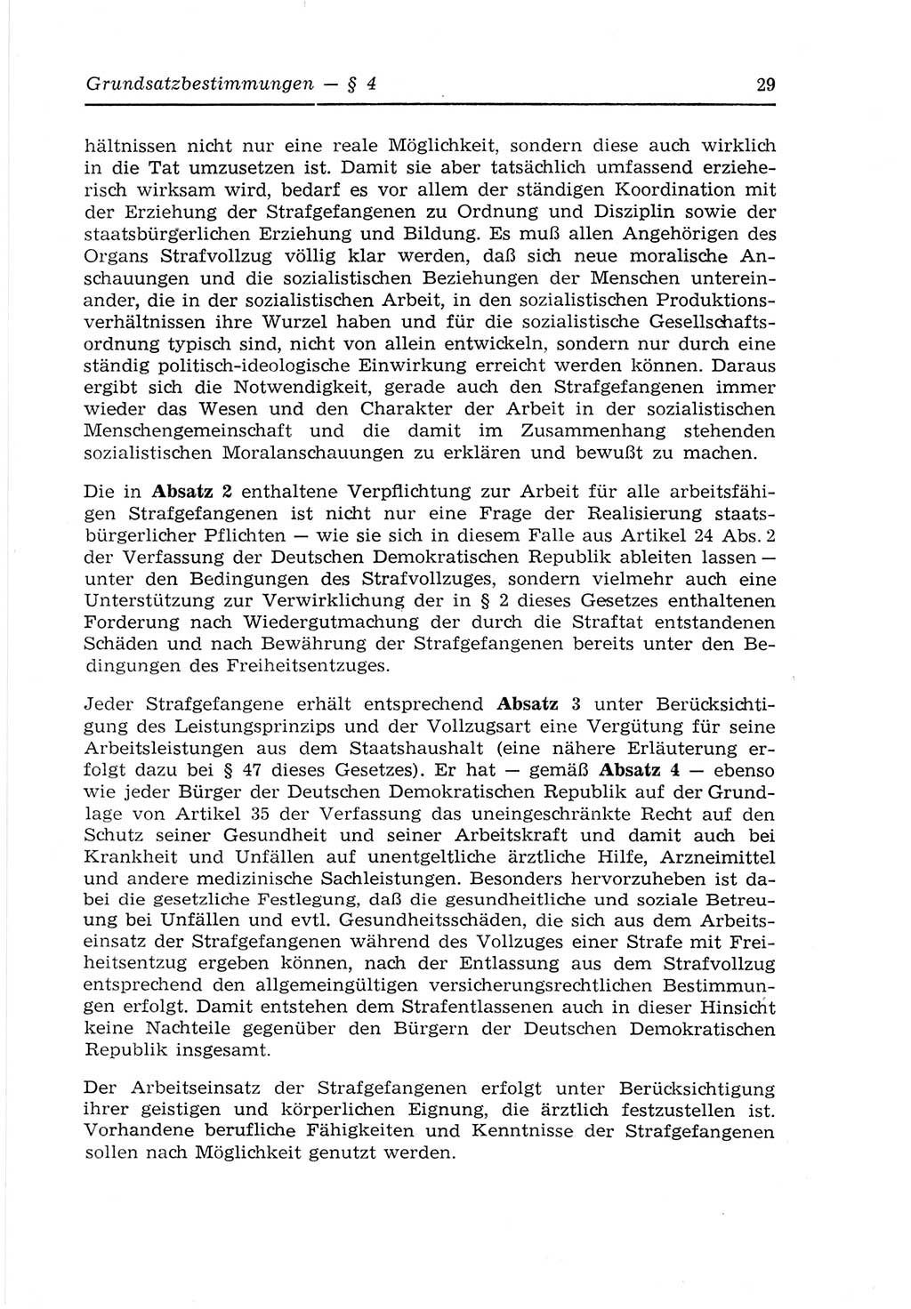 Strafvollzugs- und Wiedereingliederungsgesetz (SVWG) der Deutschen Demokratischen Republik (DDR) 1968, Seite 29 (SVWG DDR 1968, S. 29)