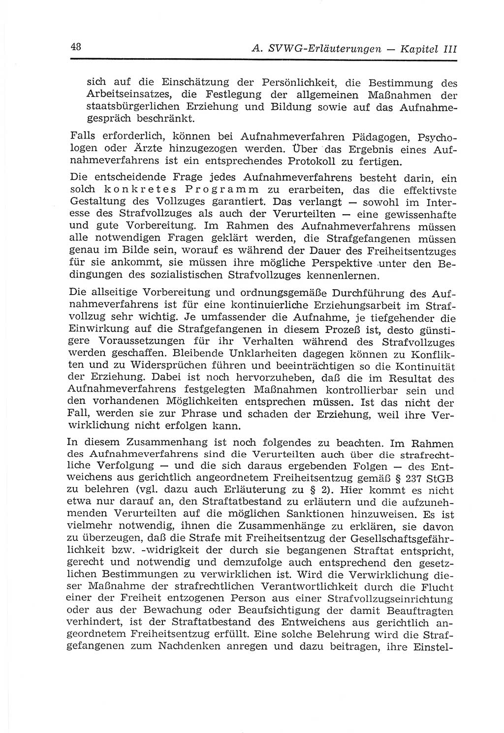 Strafvollzugs- und Wiedereingliederungsgesetz (SVWG) der Deutschen Demokratischen Republik (DDR) 1968, Seite 48 (SVWG DDR 1968, S. 48)