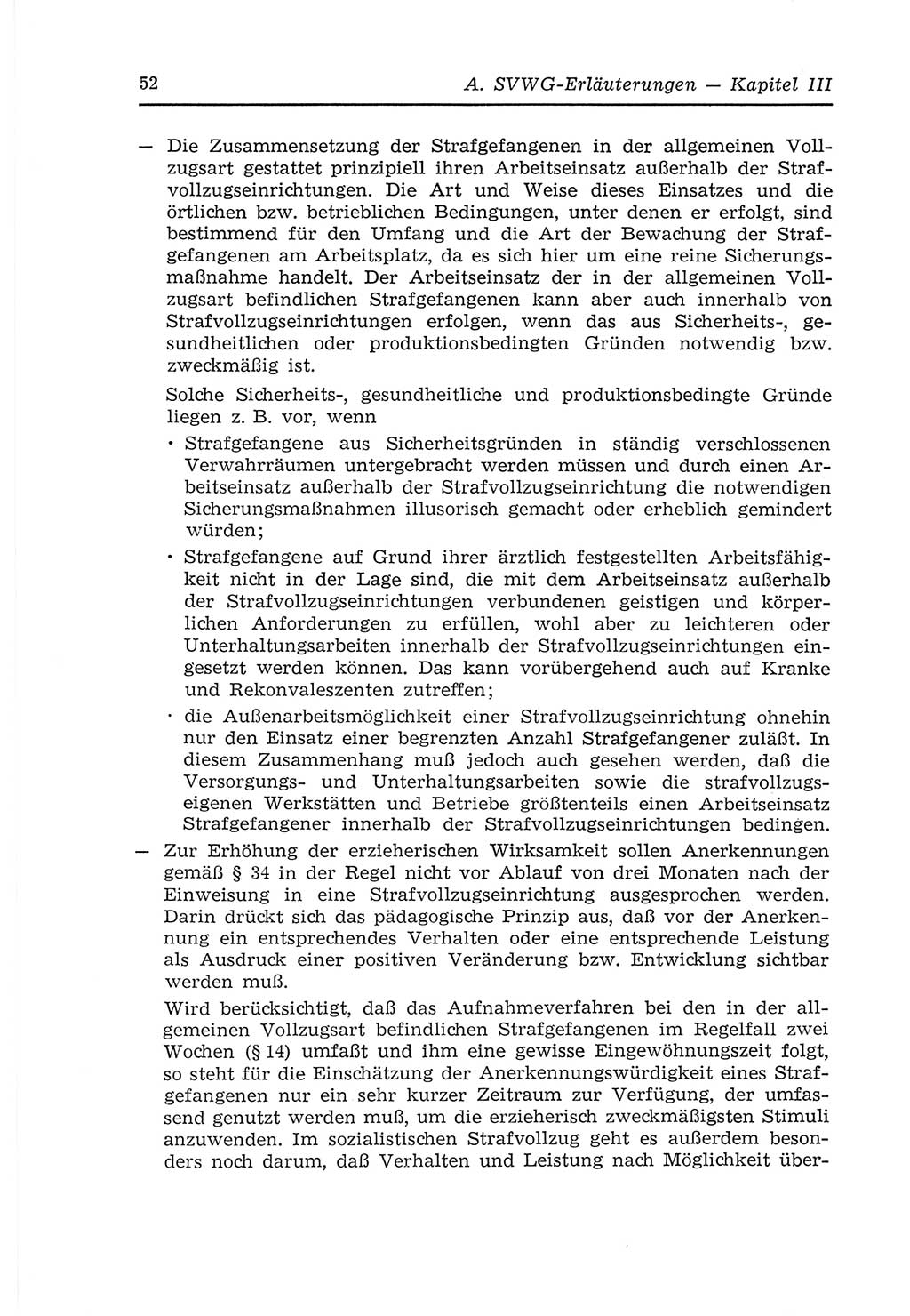Strafvollzugs- und Wiedereingliederungsgesetz (SVWG) der Deutschen Demokratischen Republik (DDR) 1968, Seite 52 (SVWG DDR 1968, S. 52)