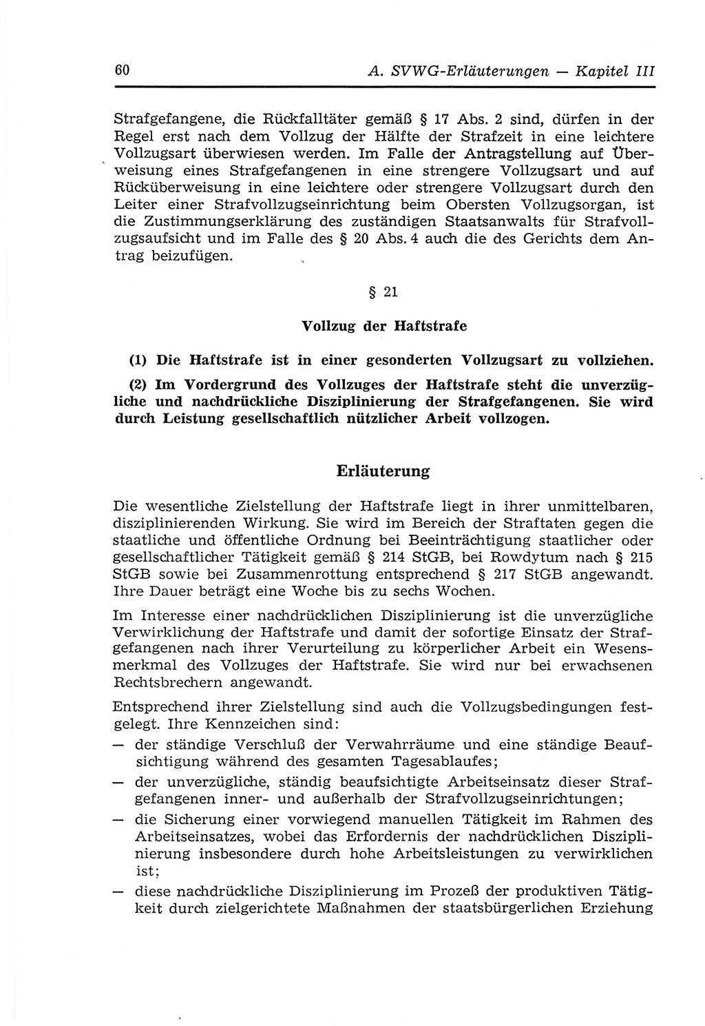 Strafvollzugs- und Wiedereingliederungsgesetz (SVWG) der Deutschen Demokratischen Republik (DDR) 1968, Seite 60 (SVWG DDR 1968, S. 60)
