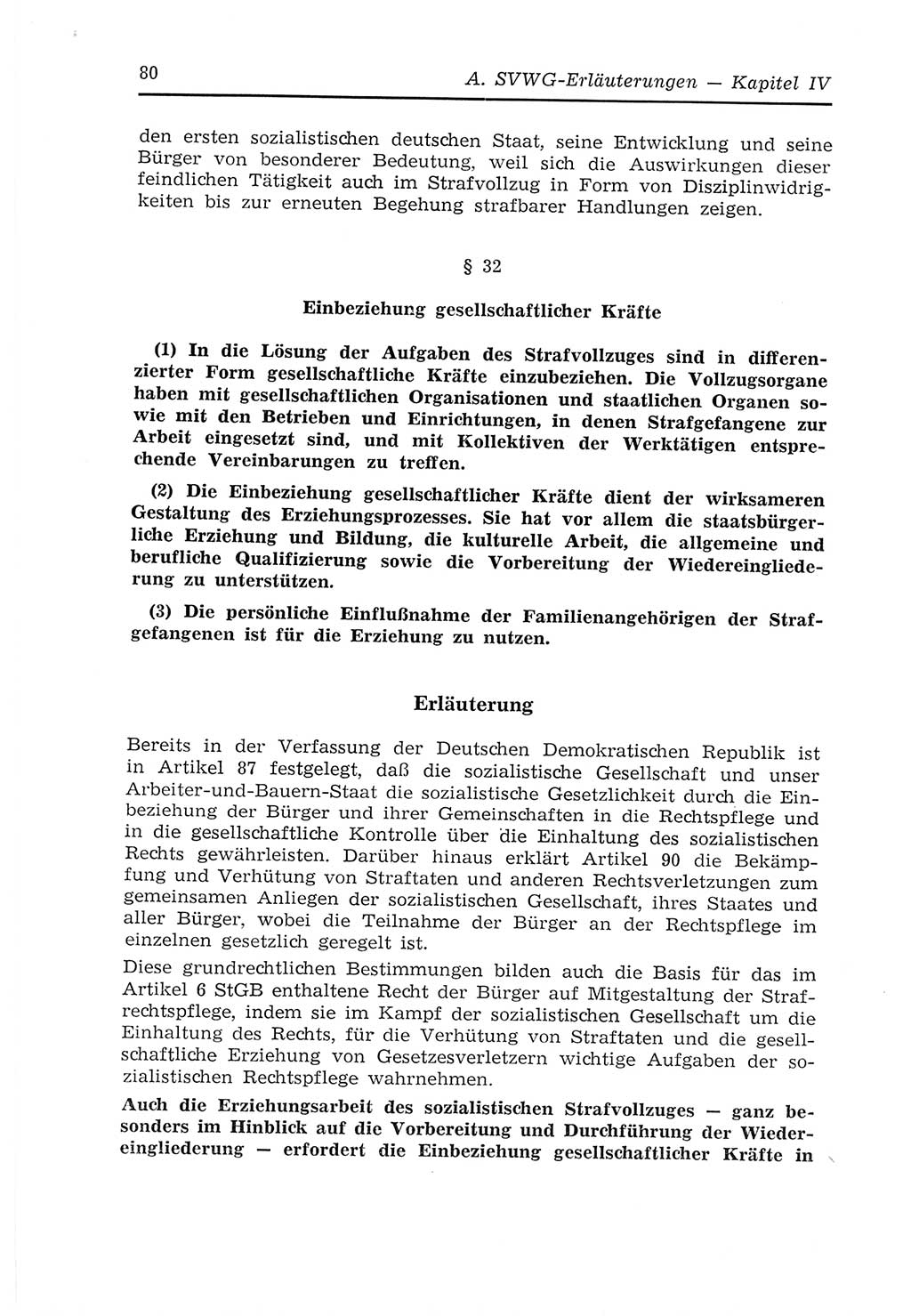 Strafvollzugs- und Wiedereingliederungsgesetz (SVWG) der Deutschen Demokratischen Republik (DDR) 1968, Seite 80 (SVWG DDR 1968, S. 80)