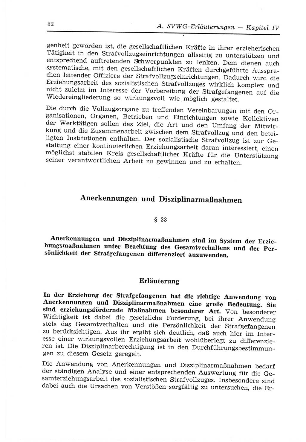 Strafvollzugs- und Wiedereingliederungsgesetz (SVWG) der Deutschen Demokratischen Republik (DDR) 1968, Seite 82 (SVWG DDR 1968, S. 82)