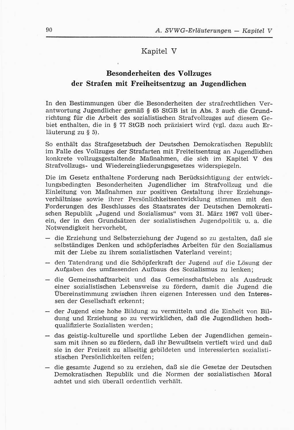 Strafvollzugs- und Wiedereingliederungsgesetz (SVWG) der Deutschen Demokratischen Republik (DDR) 1968, Seite 90 (SVWG DDR 1968, S. 90)